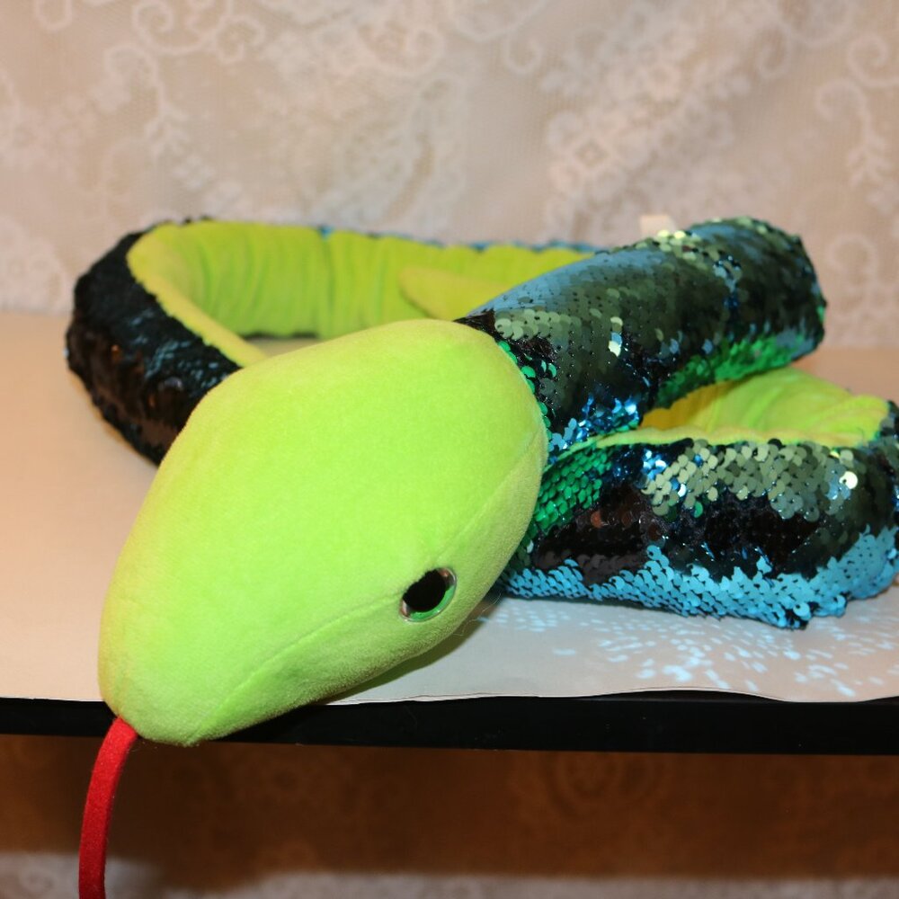 Adventure Planet sequin snake around 64 inches long